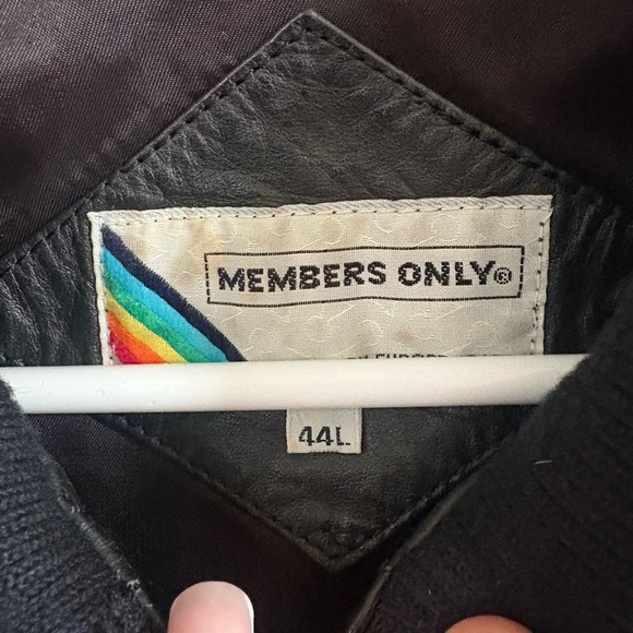 Men's genuine  Leather Iconic Racer Jacket
size 44 L - Picture 6 of 7